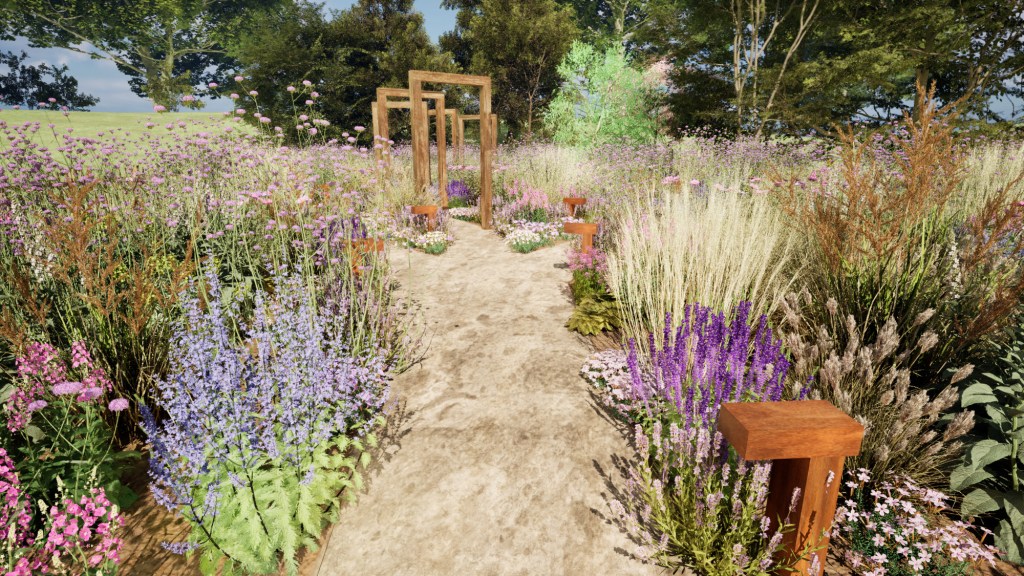 3D Garden design jo wonderland studios