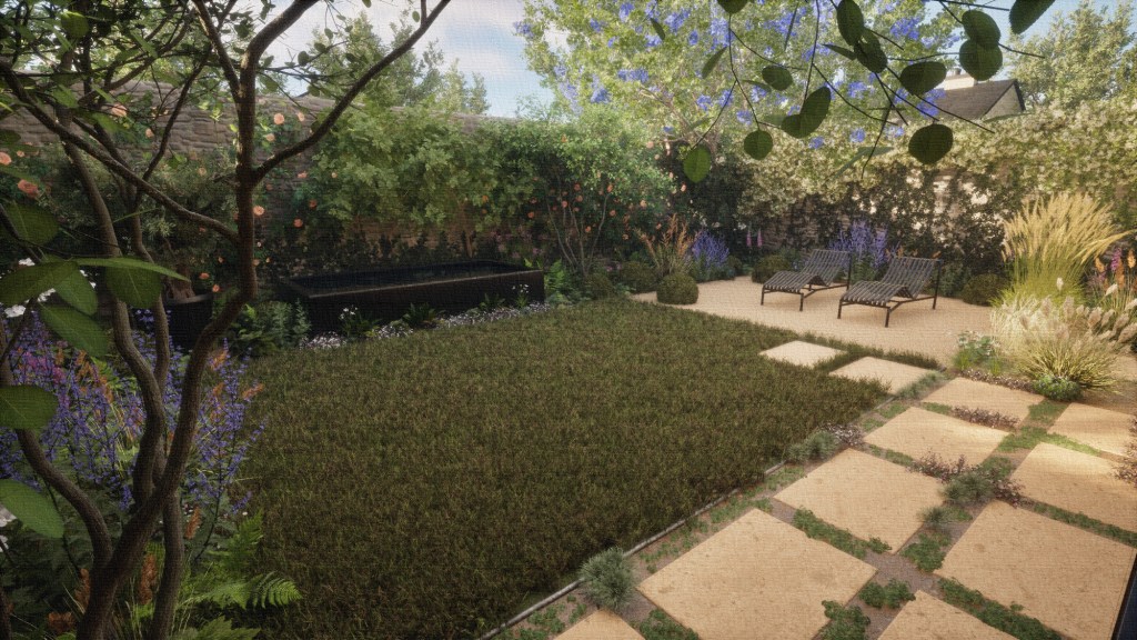 3D Garden Design visualisation jo wonderland studios