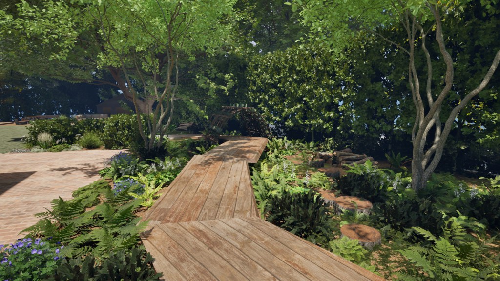 Garden Design 3D visualisation jo wonderland studios